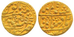 Mughal issue, Pratap Singh (AH 1192-1218, 1778-1803 AD), Gold Mohur, Sawai Jaipur Mint, in