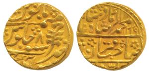 Mughal Issue, Gold Mohur, 10.8g, Sawai Jaipur Mint, in the name of Muhammad Akbar II, AH 1