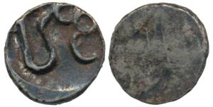 Anonymous issue probably foreign, Silver 1/32 Rupee, 0.41g, probably an issue of Banswara 