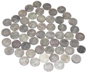 Complete date-wise collection of British India Rupees, Silver 1835 to Cupro Nickel 1947 (e