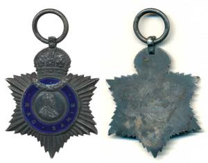 Indian Title Badge, George V, Rao Sahib, awarded to Somabhai Bhailal Shah, 1st June 1928. 