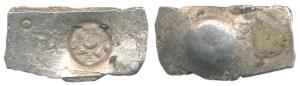 Punch-marked, Shakya Janapada (c. 600-500 BC), Silver Double Karshapana, 6.48g, single sta