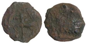 Kaushambi (c. 200-150 BC), Early Uninscribed Cast Copper, 6.99g, commonly known as the ‘la