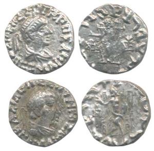 Indo-Greeks, Hermaeus (40-1 BC), Silver Drachm, diademed bust of king right on obv., Zeus 