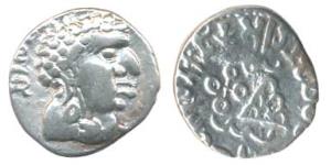 Satavahanas, Vasisthiputra Sri Satakarni (118-147 AD), Silver Drachma, 1.74g, bust of the 