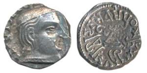 ‘Abhira’ interlude in Western Kshatrapa period, Ishvaradatta (c. 236-239 AD), Silver Drach