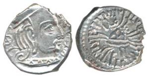 Western Kshatrapas, Kardamaka family, Svami Rudrasena III son of Svami Rudradaman II, Silv
