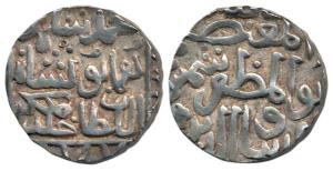 Shams al-din Muhammad Shah III (AH 867-887, 1463-1482 AD), Silver Tanka, 10.95g, Hazrat Mu