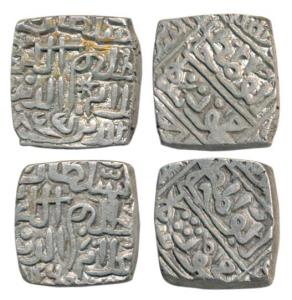Mahud Shah I (AH 839-873, 1436-1469 AD), Billon Tanka (2), al sultan al halim al karim leg