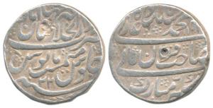 Muhammad Shah, Silver Rupee, Dar-ul-Khilafat Shahjahanabad Mint, AH 115X/22, Sahib-i-Qiran