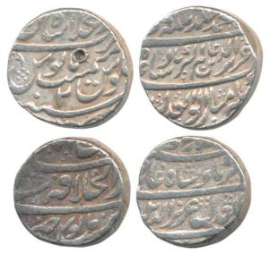 Alamgir II (AH 1167-1173, 1754-1759 AD), Silver Rupee (2), Dar-ul-Khilafat Shahjahanabad M