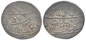 Shah Alam II, Nazarana Silver Rupee, 11.14g, Dar-ul-Khilafat Shahjahanabad Mint, king’s ti