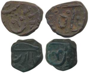 Poona Mint, Copper Paisa (2), in the name of Muhammad Akbar II, Nag phani on both (M&W T32