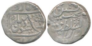 Sheodan Singh (AH 1274-1291, 1857-1874 AD), Silver Rupee, 11.19g, Rajgarh Mint, with the n