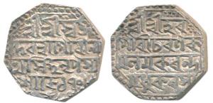 Gaurinatha Simha Suhitpanapha, Silver Rupee, 11.24g, SE 1708/7 (KM 218). About Extremely F