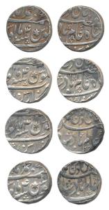 Muhammadabad Banaras Mint, Silver Rupee (4), in the name of Shah Alam II, RY 4, a star sha