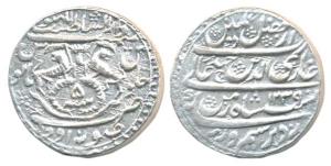 Ghazi-ud-din Haider, Silver Rupee, 10.07g, Dar us- Sultanat Lakhnau Subah Awadh Mint, AH 1