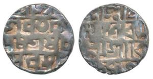Lakshmi Narayana (SE 1509-1549, 1587-1627 AD), Silver ½ Rupee, 4.88g, Saka 1509, CB Era 98