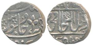 Daulat Rao (AH 1209-1243, 1794-1827 AD), Silver Rupee, Sipri Mint, in the name of Shah Ala