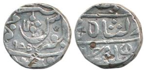 Muhiabad urf Poona Mint, Silver Rupee, 10.87g, transitional issue of the EIC, Ankushi type