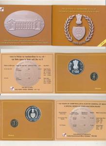 2010 Uncirculated Set, 150 years of Comptroller and Auditor General of India, set of 2, Ru
