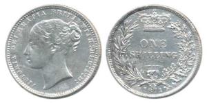 Great Britain, Victoria Queen, Silver Shilling, 1871. Fine+.