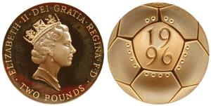 Great Britain, Elizabeth II, Gold Pound 2, 16g, A celebration of Football. Proof, in origi