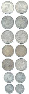 Assorted Silver lot, Australia, 1 Florin, 2 Shillings, 1924; China Dollar; Egypt, 20 Piast