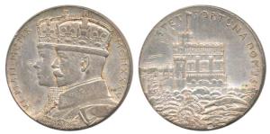 Silver Jubilee Medal of George V and Queen Mary, Silver, Domus Medal, conjoined busts of G