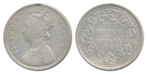 Victoria Queen, Silver Rupee, 1862, Bombay Mint, A / II / 2 / 5, Unlisted in any reference