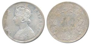 Victoria Empress, Silver Rupee, 1898, Bombay Mint, C2 / I / B incuse, (Prid 184). Very Fin