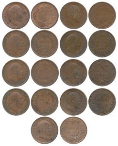 Edward VII, Copper and Bronze ½ Pice, 1903, Calcutta Mint, (Prid 735), Extremely Fine; 190