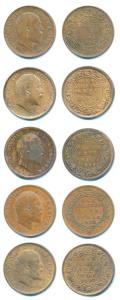 Edward VII, Bronze ¼ Anna, 1906, Calcutta Mint, (Prid 651), Extremely Fine; 1907, Calcutta