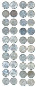 George V, Silver ¼ Rupee, 1912, Calcutta Mint, (Prid 441); Bombay Mint (Prid 454); 1913, C