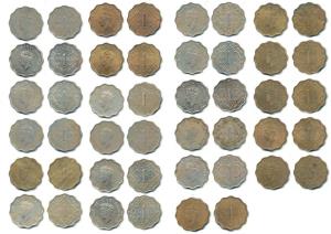 George VI, Cupro-Nickel Anna, 1938, Calcutta Mint, 1st head, (Prid 959); Bombay Mint, 1st 