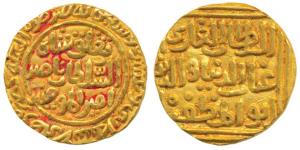 Ghiyath al-Din Tughluq (AH 720-725, 1320-1325 AD), Gold Tanka, 11g, Hazrat Delhi Mint (G&G
