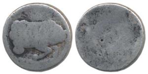 Jahangir (AH 1014-1037, 1605-1628 AD), Silver Zodiac Rupee, 10.28g, Ahmedabad Mint, Taurus