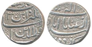 Jahangir, Silver 25% heavy or ’Sawai’ Rupee, 14.07g, Ahmedabad Mint, ’Inayat’ couplet, RY 