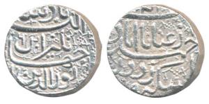 Jahangir, Silver 25% heavy or ’Sawai’ Rupee, 13.94g, Ahmedabad Mint, ’Inayat’ couplet, RY 