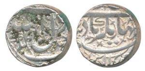 Jahangir, Silver Rupee, 11.42g, Ahmednagar Mint, (KM 141.1). Very Fine+, Rare.