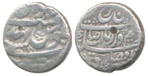 Farrukhsiyar (AH 1124-1131, 1713-1719 AD), Silver Rupee, 11.33g, Tatta Mint, AH 1125/Ahd, 