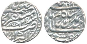 Shah Alam II (AH 1173-1221, 1759-1806 AD), Silver Rupee, 11.1g, Akbarabad Mint, AH 1198/ 2