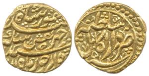 Taimur Shah, Gold Mohur, 10.93g, Dar as-Sultanate Kabul Mint, RY 5 (KM.435). Extremely Fin