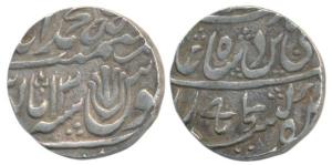 Muhammadabad Banaras Mint, Silver Rupee, 11.17g, in the name of Shah Alam II, RY 13, two s