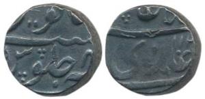 Hyderabad State Feudatories, Gadwal, Silver ½ Rupees, 5.69g, in the name of Shah Alam II, 