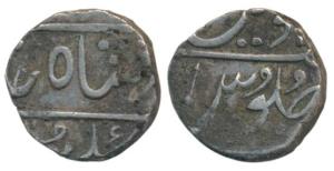 Jambusar Mint, Silver Rupee, 11.57g, in the name of Shah Alam II, a spear as mint mark on 