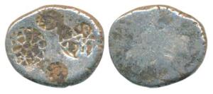 Archaic Punch Marked Coinage, Kashi Janapada, Silver 5 Shana, 6.16g, a pair of one geometr