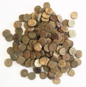 Delhi Raja (11th century AD), Billon Jital (180), Bull & Horseman type, assorted lot of Ch