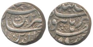 Jahangir, Silver Rupee, 11.35g, Burhanpur Mint, Din Panah type, AH XXX7 (KM 149.10). Extre