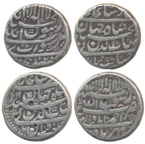 Shah Jahan, Silver Rupee, 11.11g, Surat and Ahmedabad Mint, AH 1040 (KM 222.13 & 224.1). F
